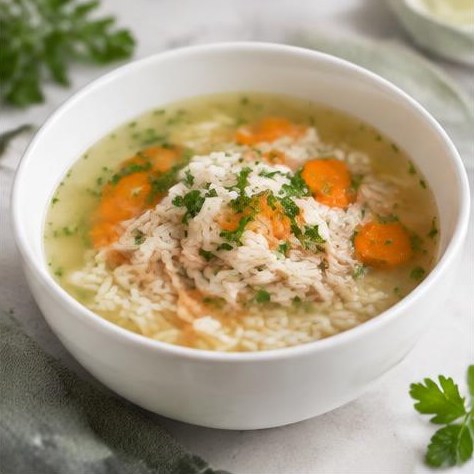 Куриный суп с рисом